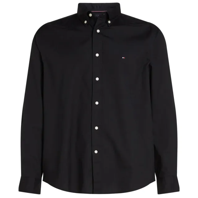 Tommy Hilfiger regular overhemd CORE FLEX POPLIN black