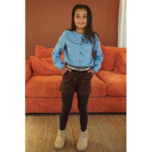 Like Flo imitatieleren short bruin, foto 6