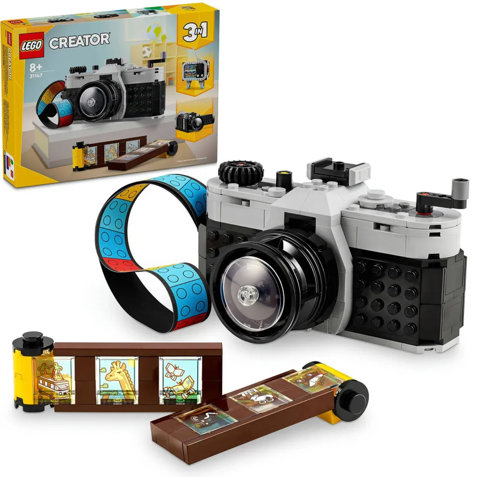 Lego Creator 3-in-1 Retro fotocamera Set met Modellen van Speelgoed Tv en Videocamera 31147, foto 4
