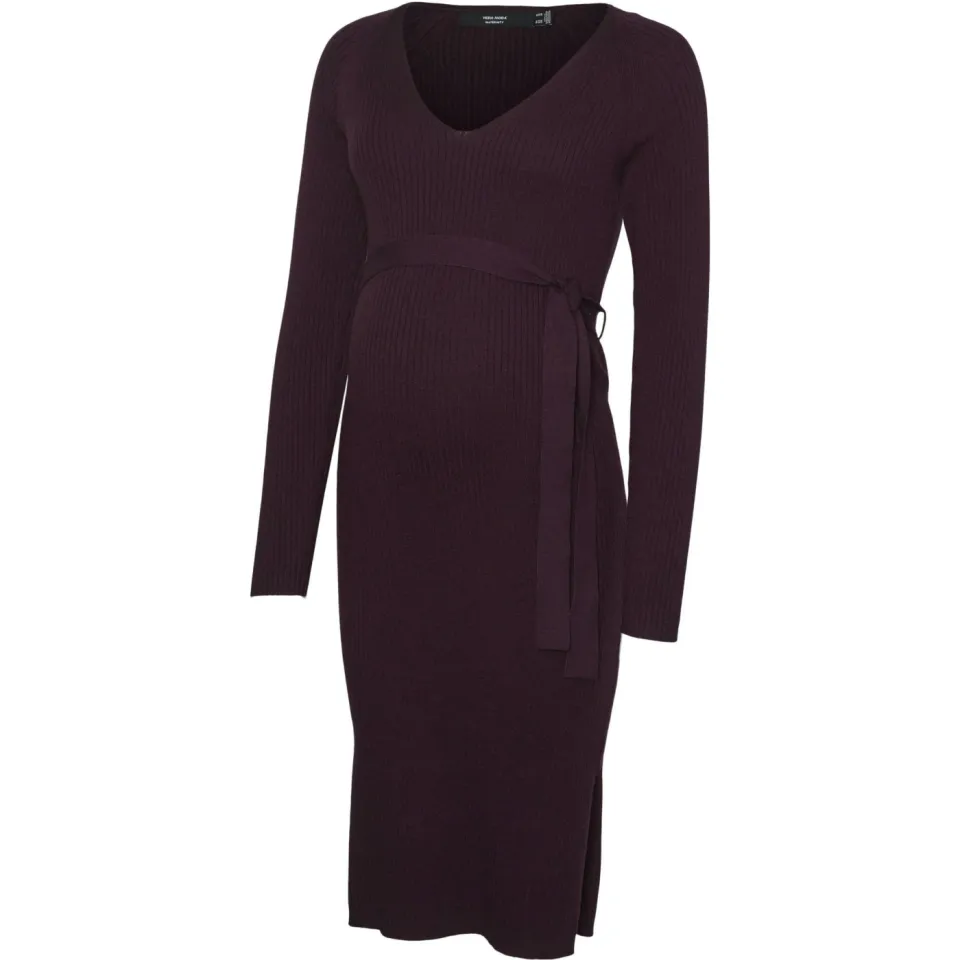 Vero Moda Maternity VMMSABA zwangerschapsjurk aubergine, foto 2
