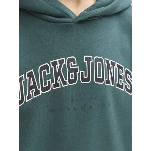 Jack & Jones JUNIOR hoodie donkerblauw donkergroen, foto 4