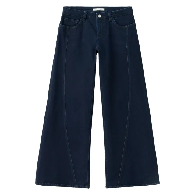 Mango TEEN wide leg jeans - donkerblauw Dark blue denim