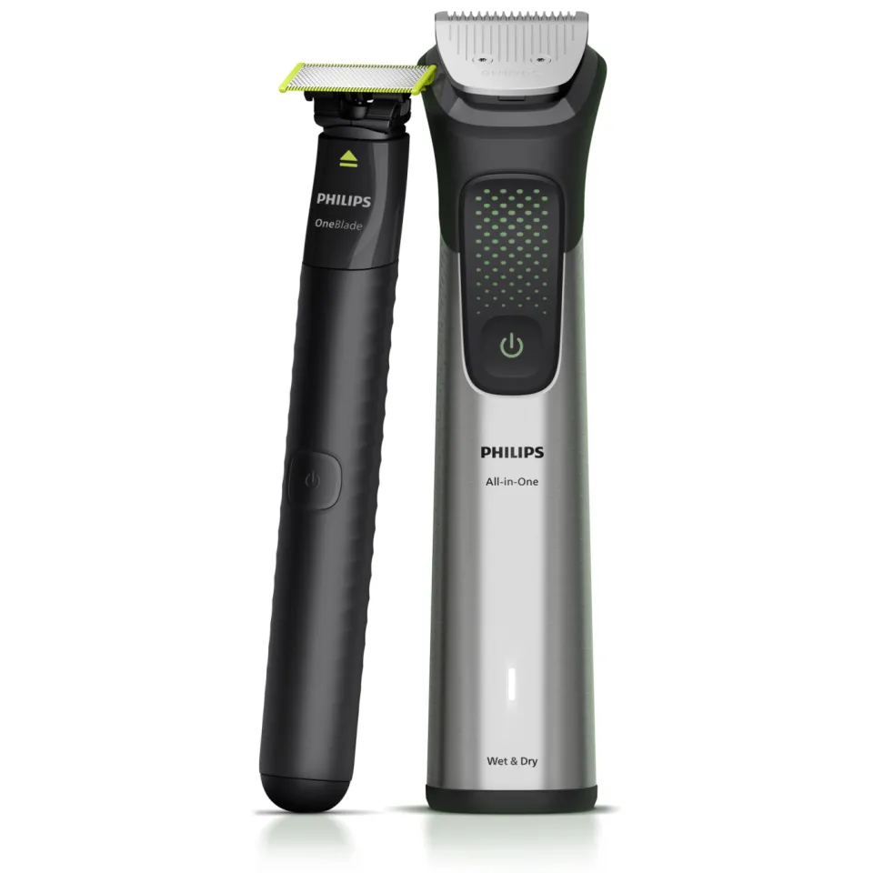 Philips All-in-One Series 9000 - MG9557/15 - 20-in-1 - Multigroom - Baardtrimmer zwart-zilver