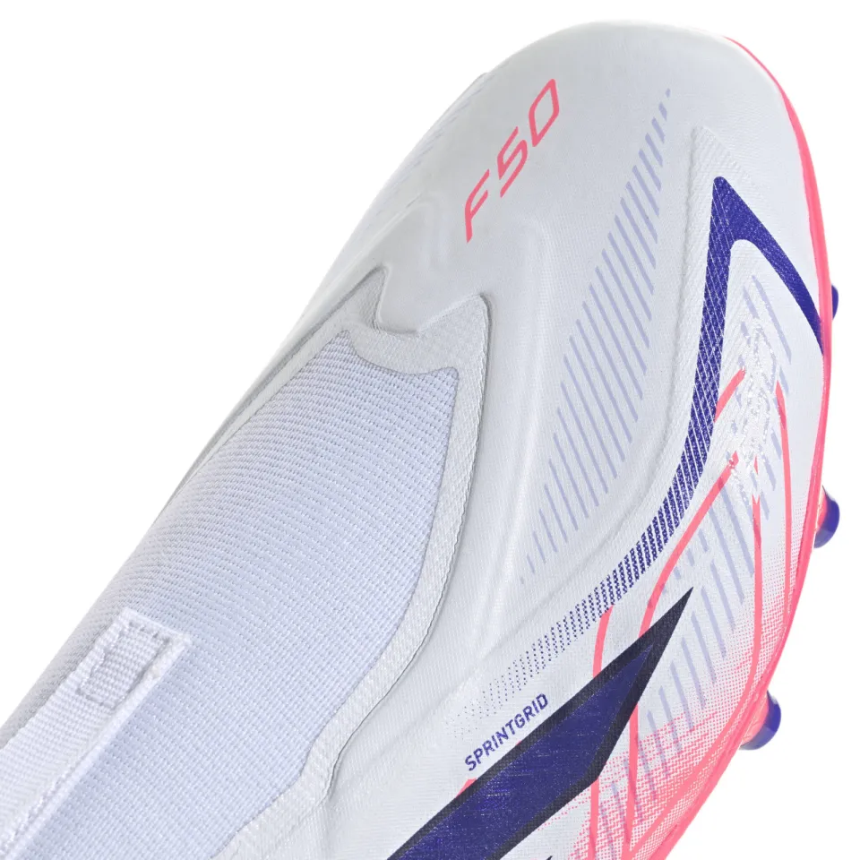 Adidas Performance F50 Hyperfast League AG junior imitatieleren voetbalschoenen -wit/roze, foto 6