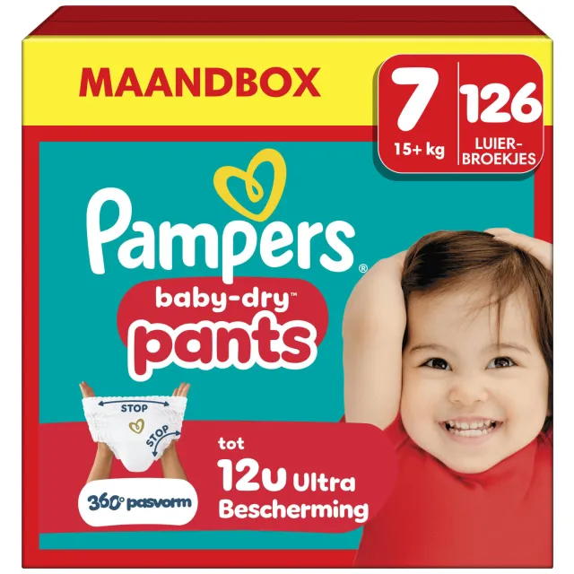 Pampers Baby Dry luierbroekjes maat 7 126 stuks, foto 2