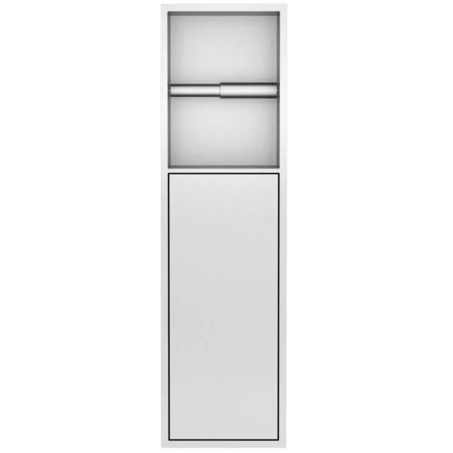 Best Design Zione inbouw toiletrolhouder geborsteld RVS