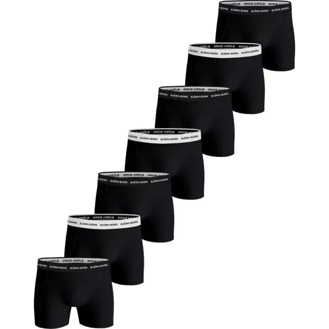 Björn Borg boxershorts zwart 7-pack