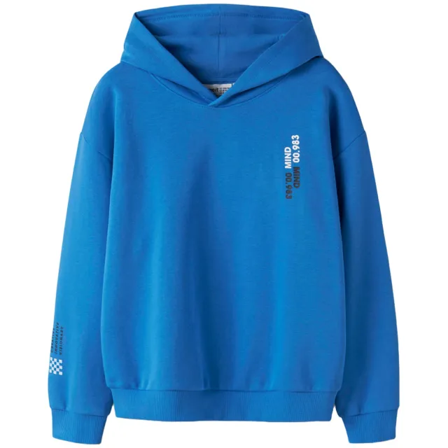 NAME IT KIDS sweater met tekst - blauw