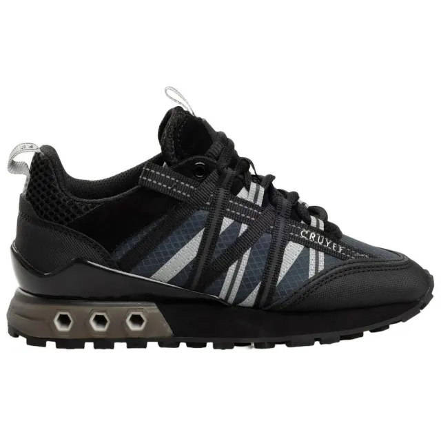 Cruyff leren sneakers - zwart/donkergrijs