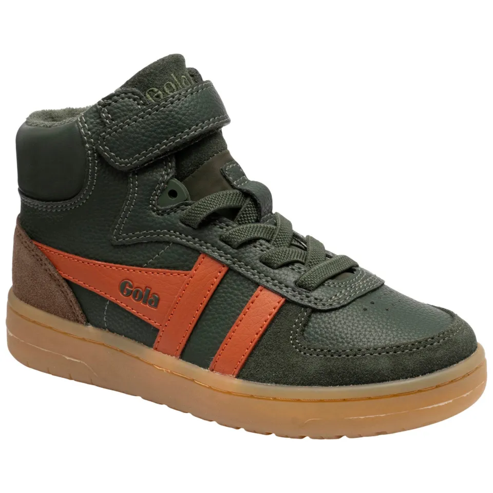 Gola Talon hoge sneakers donkergroen oranje, foto 5