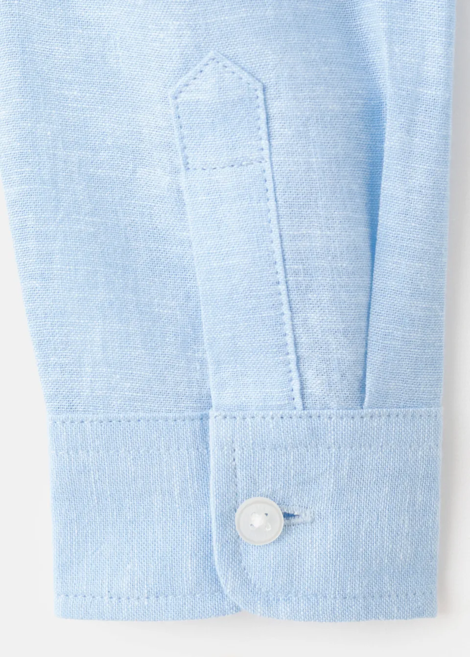 Mango Kids casual overhemd met linnen lichtblauw, foto 5
