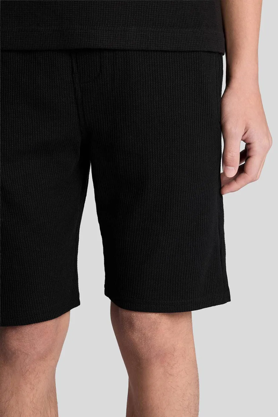 Lyle & Scott Waffle Short zwart, foto 7