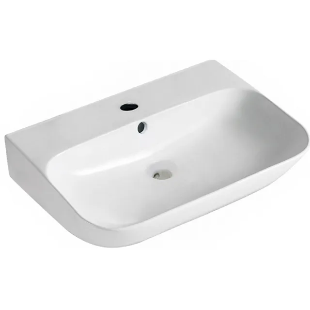 Wiesbaden Wastafel Wiesbaden Finta 65.5 x 42 x 16.5 cm Keramiek Glans Wit