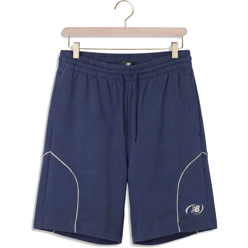 New Balance Heren Broeken Trackside French Terry Short 7 - Donkerblauw, foto 2