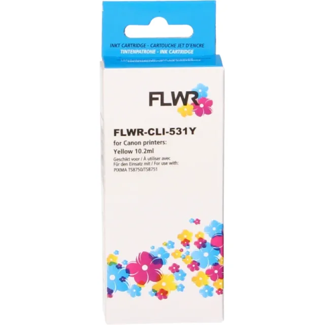 FLWR Canon CLI-531Y geel (Huismerk (compatible))