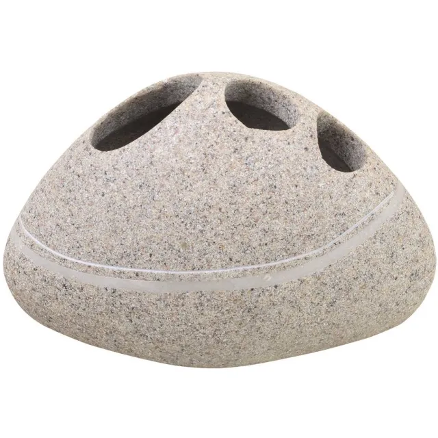 Tandenborstelhouder Sapho Little Rock Vrijstaand Polyresin Beige