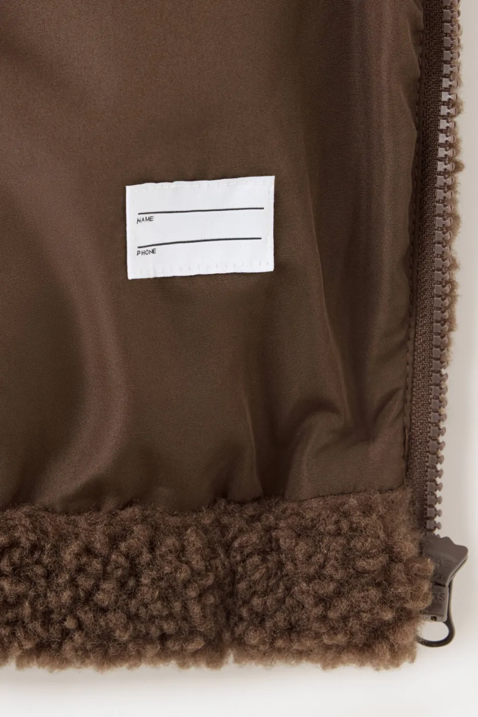 Mango Kids teddy jas - donkerbruin, foto 6