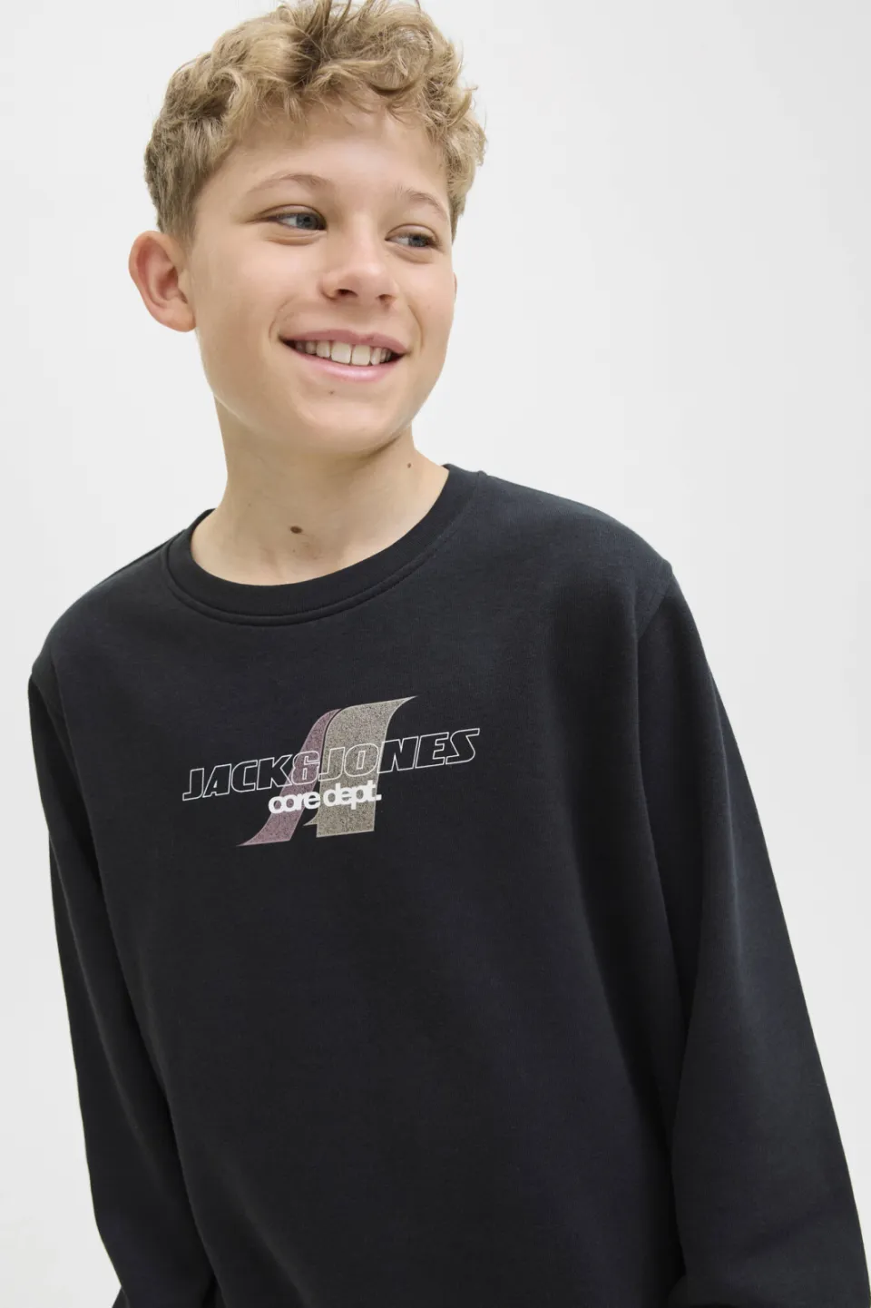 Jack & Jones JUNIOR sweater zwart, foto 4