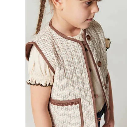 Copenhagen Colors gilet met print - zand/bruin, foto 4