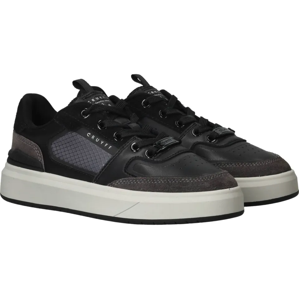 Cruyff Endorsed Tech Pinstripe sneakers zwart grijs, foto 3