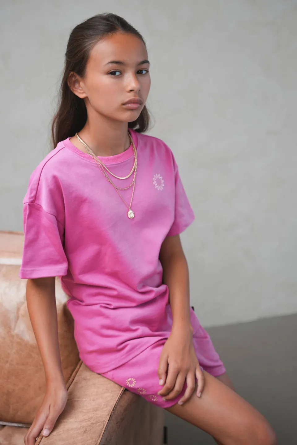Like Flo Young sweatshort fuchsia