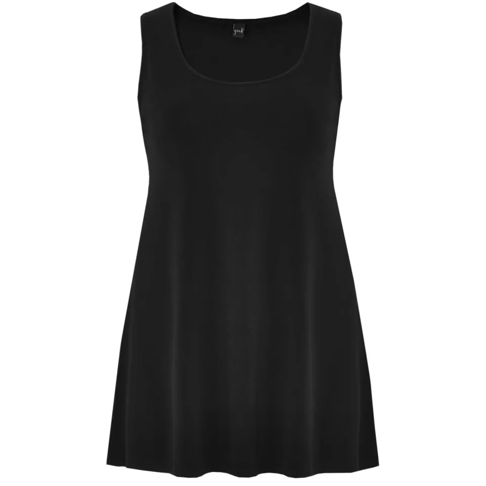 Yoek singlet van travelstof DOLCE zwart, foto 3