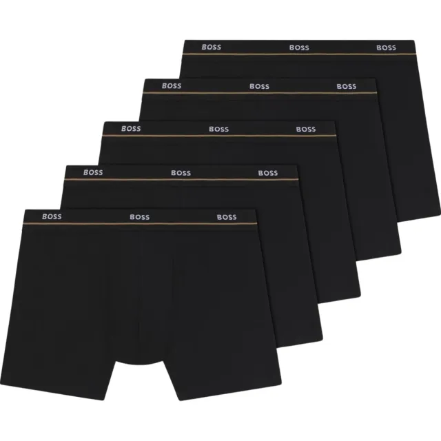 Boss Essential Brief boxershorts zwart 5-pack