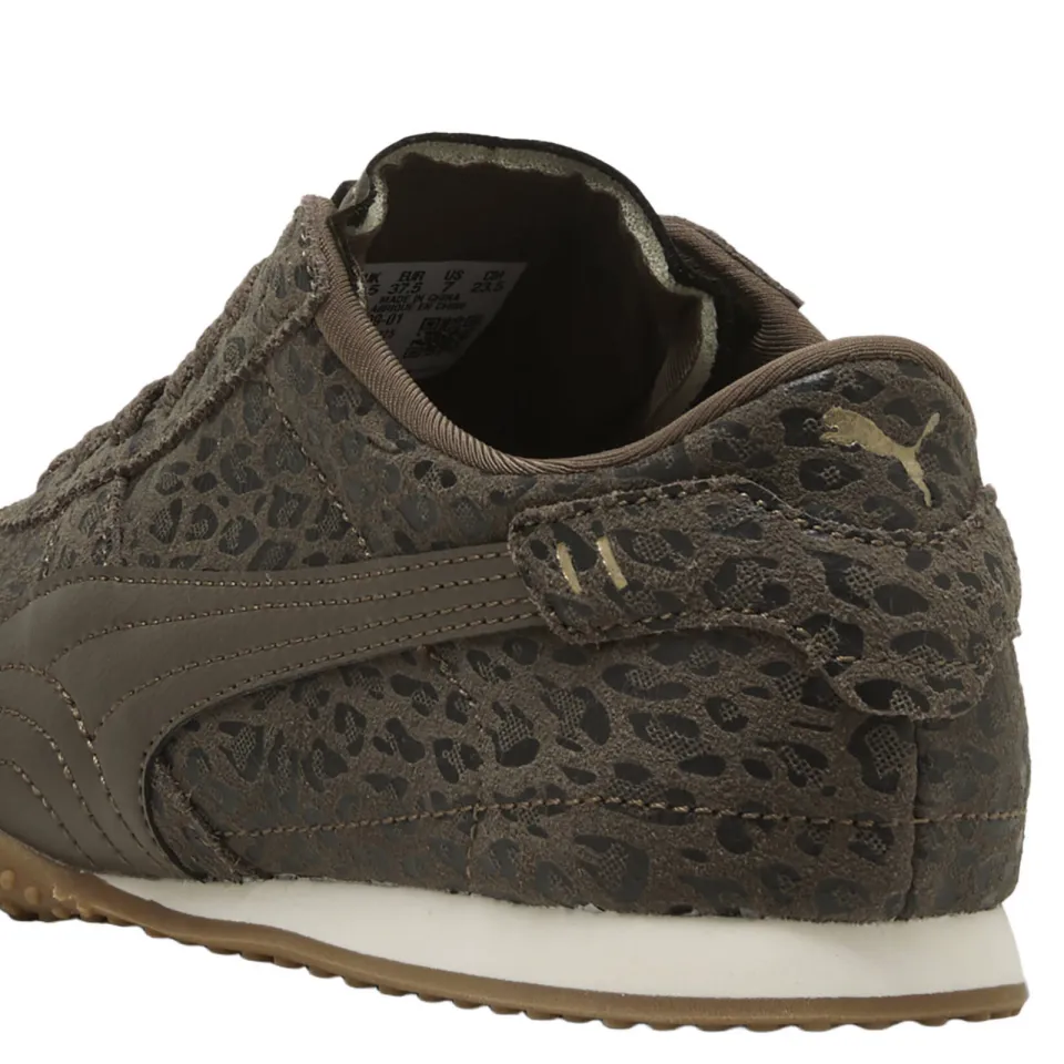 Puma Bella suède sneakers met panterprint - donkerbruin, foto 6