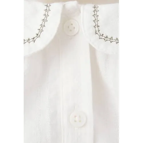 Mango Kids katoenen romper - naturel wit, foto 3
