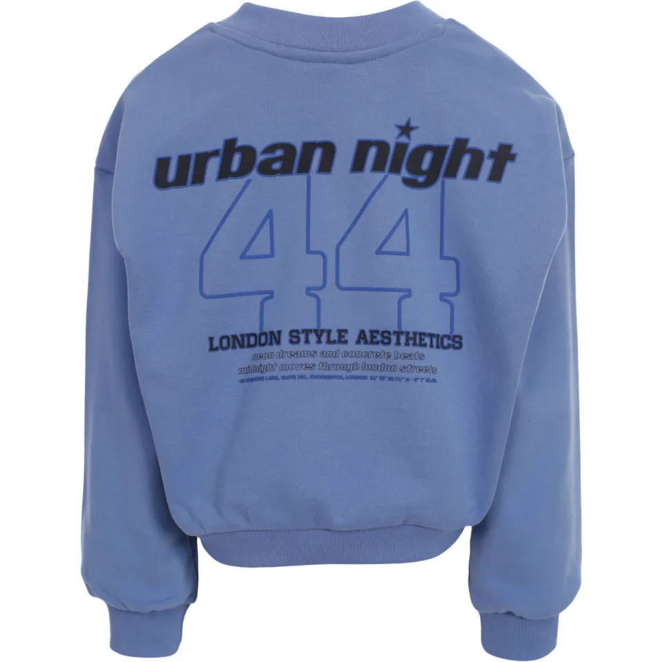 LOOXS 10sixteen rechtvallende sweater met backprint - lichtblauw, foto 3