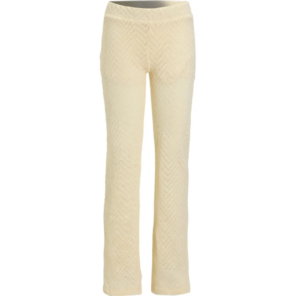 Anytime crochet flared broek off-white, foto 2
