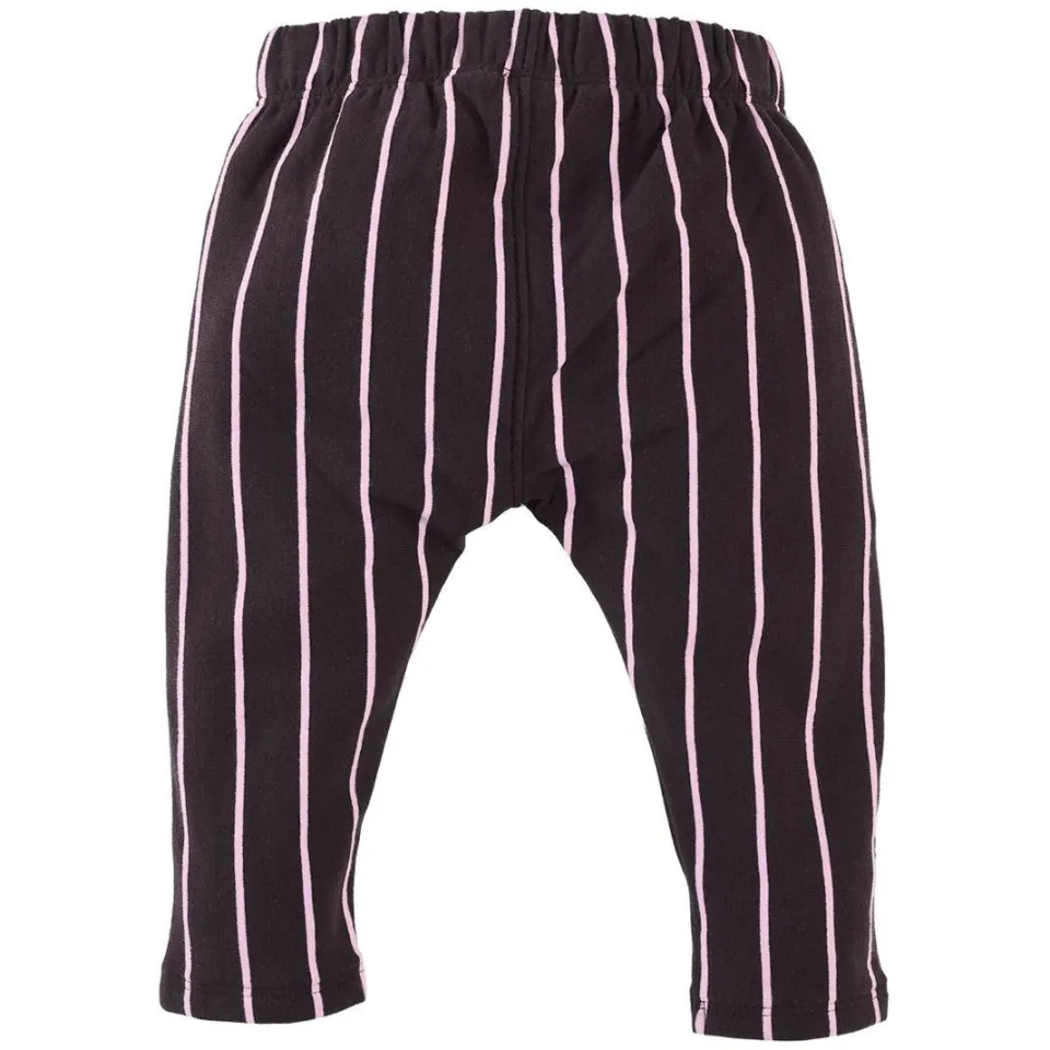 Z8 newborn Juniper gestreepte babybroek donkerbruin roze, foto 8