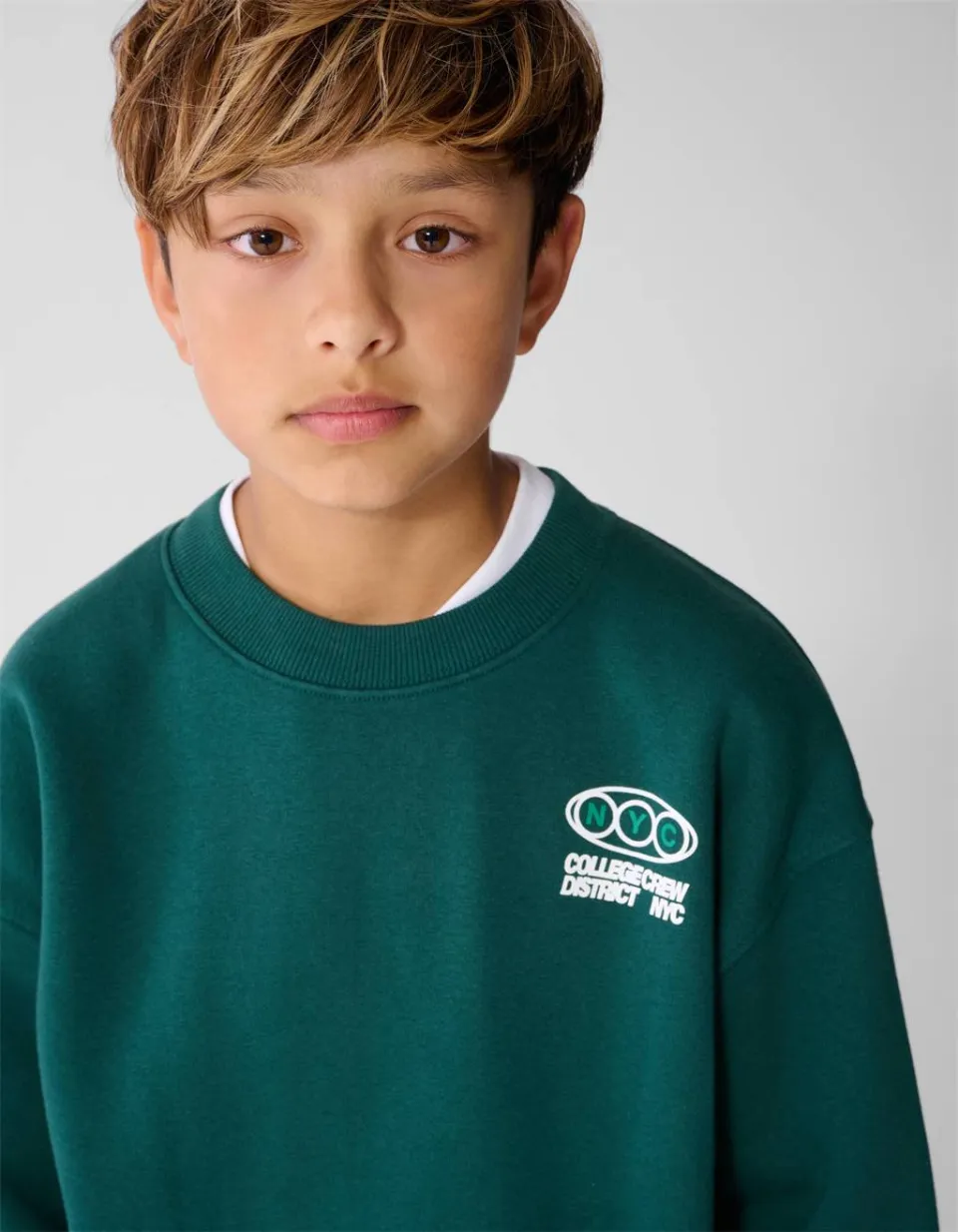 Shoeby sweater met backprint en tekst - donkergroen, foto 5