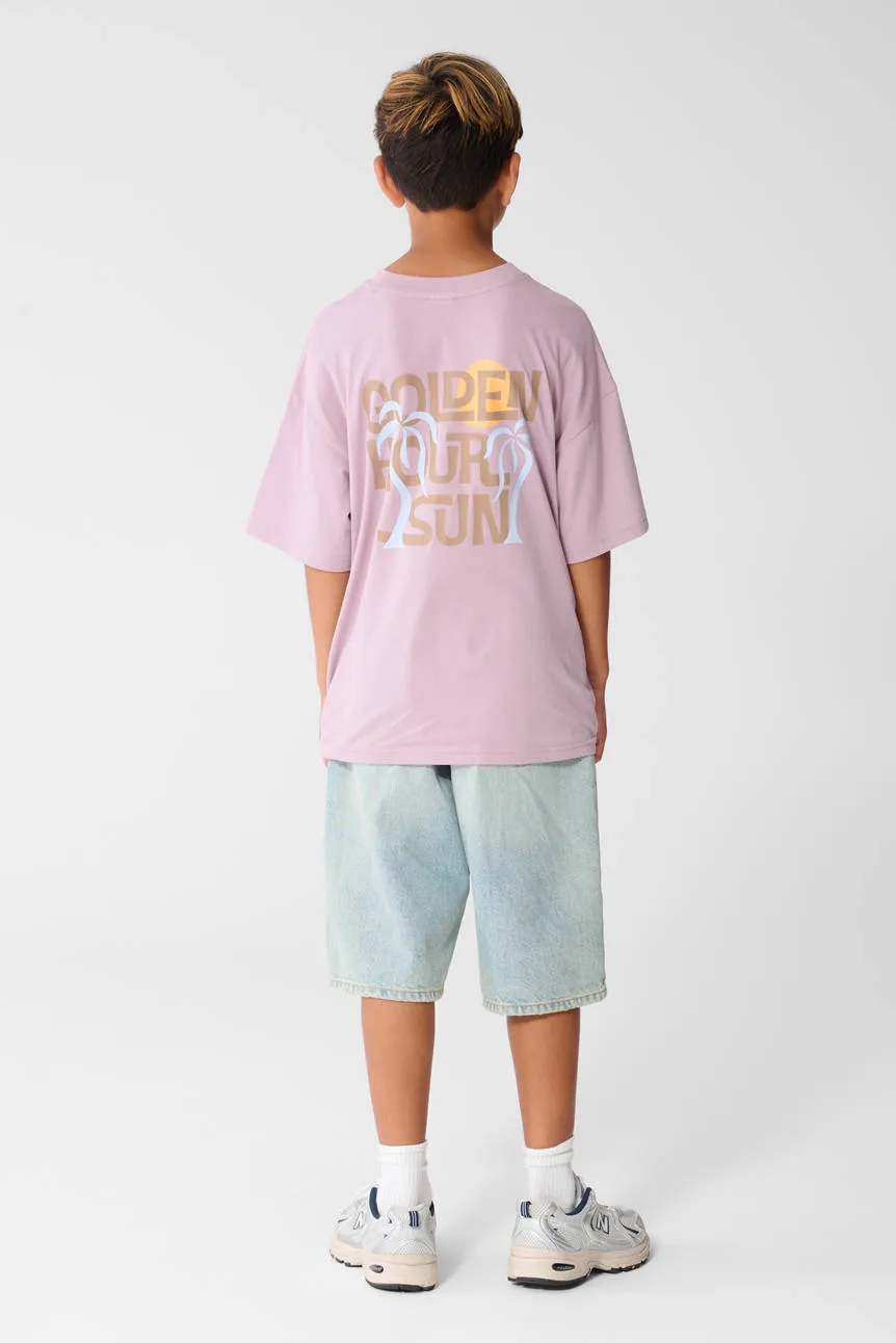 Shoeby T-shirt met backprint lila, foto 5