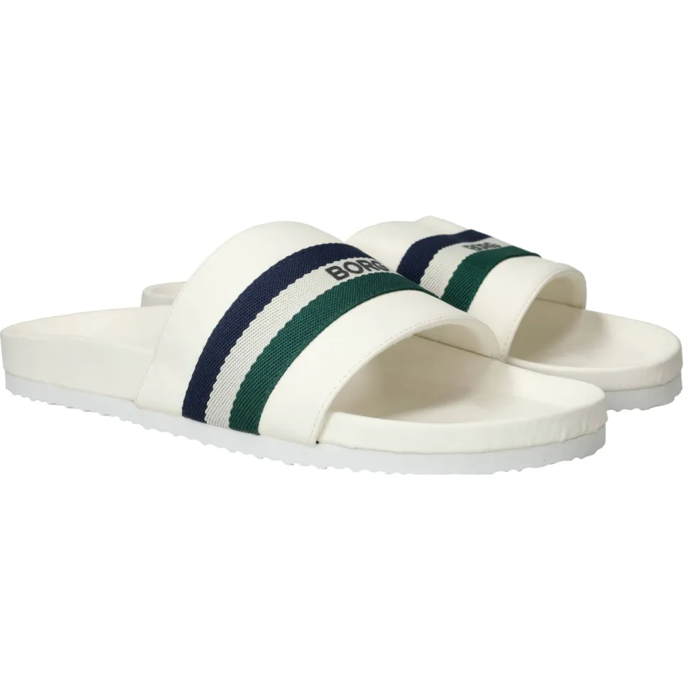 Björn Borg Heritage badslippers wit/zwart, foto 4