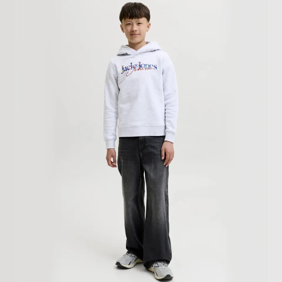 Jack & Jones JUNIOR hoodie met print - wit, foto 3