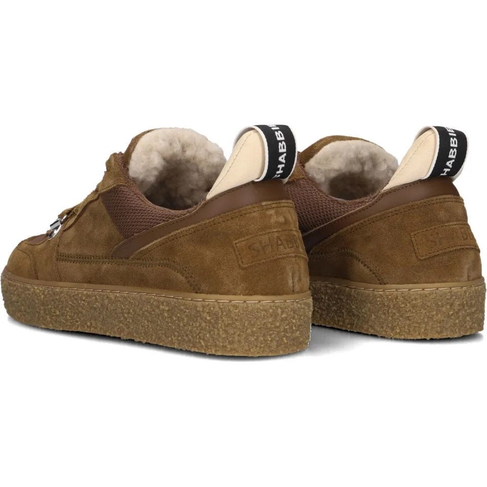 Shabbies Amsterdam Chewy Unna sneaker suède bruin, foto 5