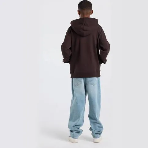 America Today hoodie met backprint - bruin, foto 3
