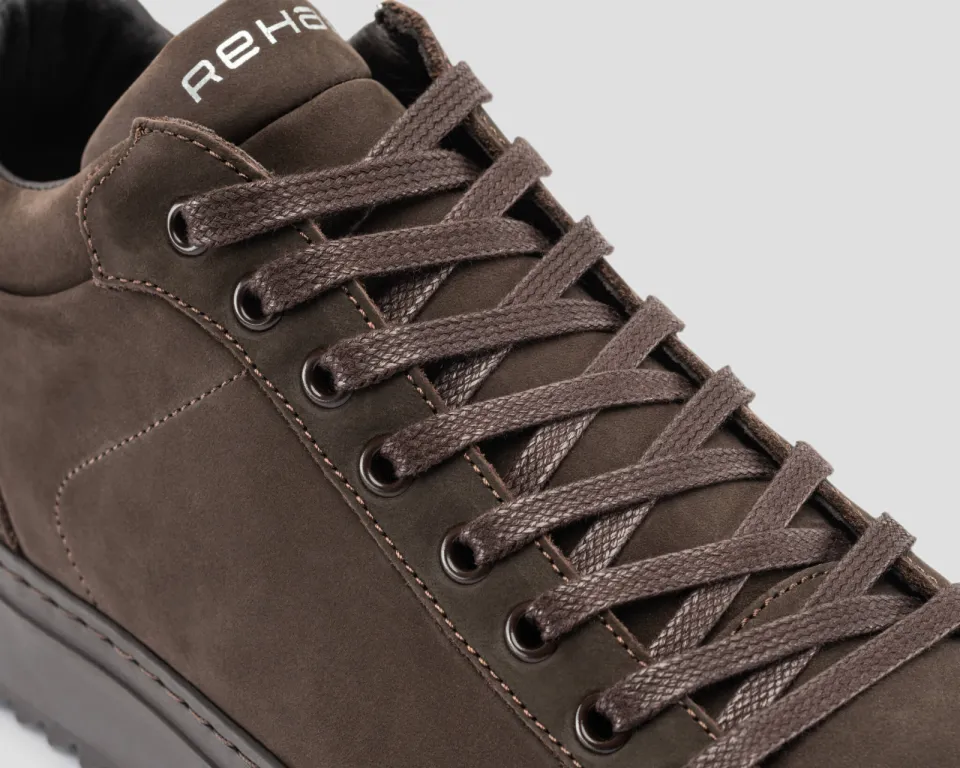 Rehab Craig Nub sneakers donkerbruin, foto 8
