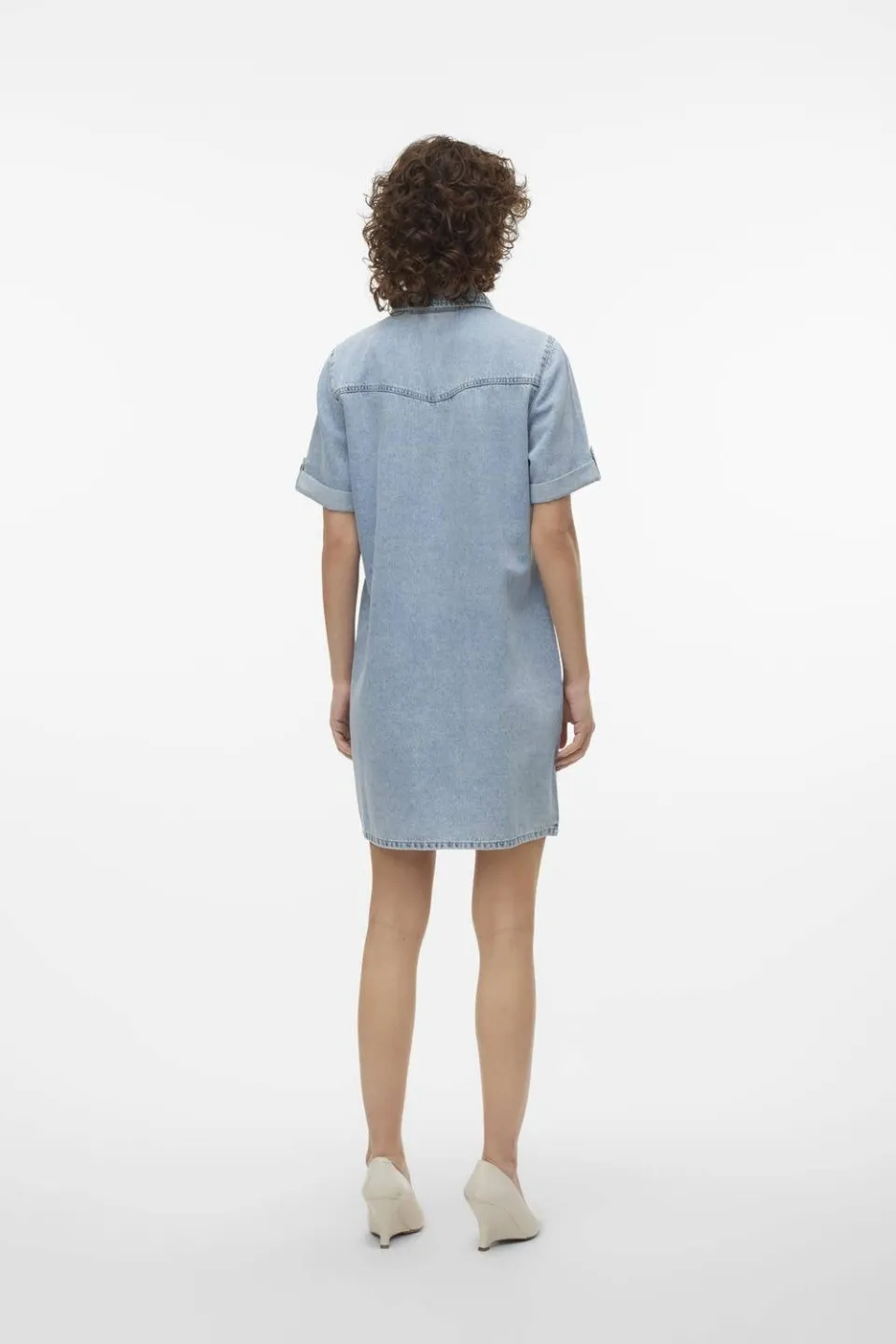 Vero Moda VMJENNIE spijkerjurk light blue denim, foto 8