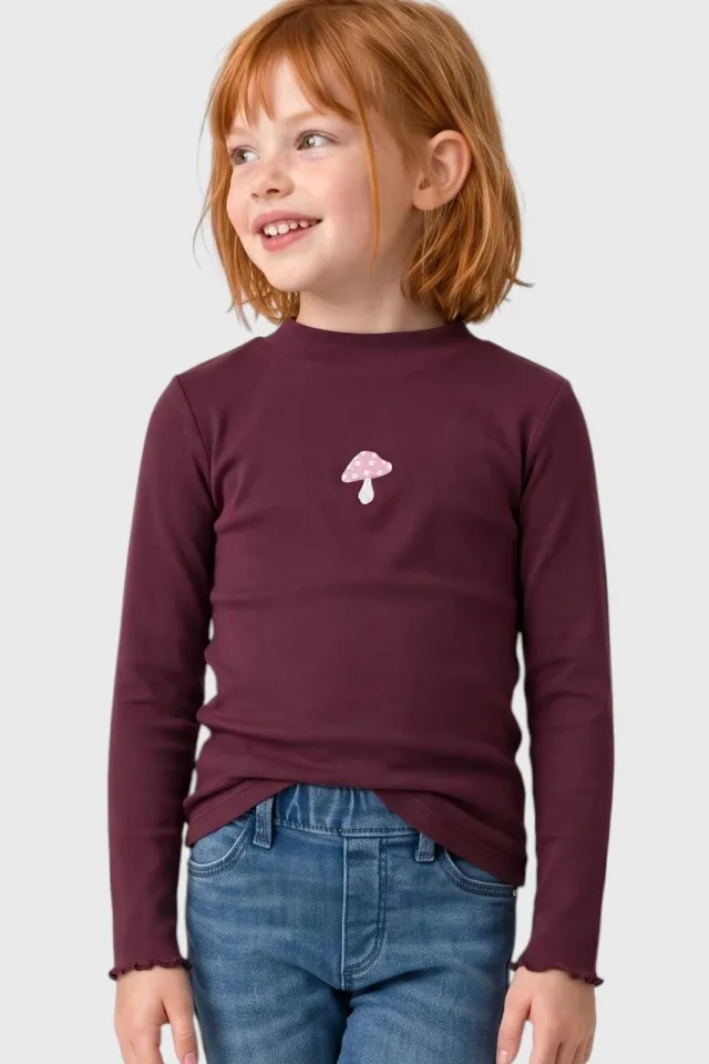 s.Oliver longsleeve met borduursel paars, foto 4