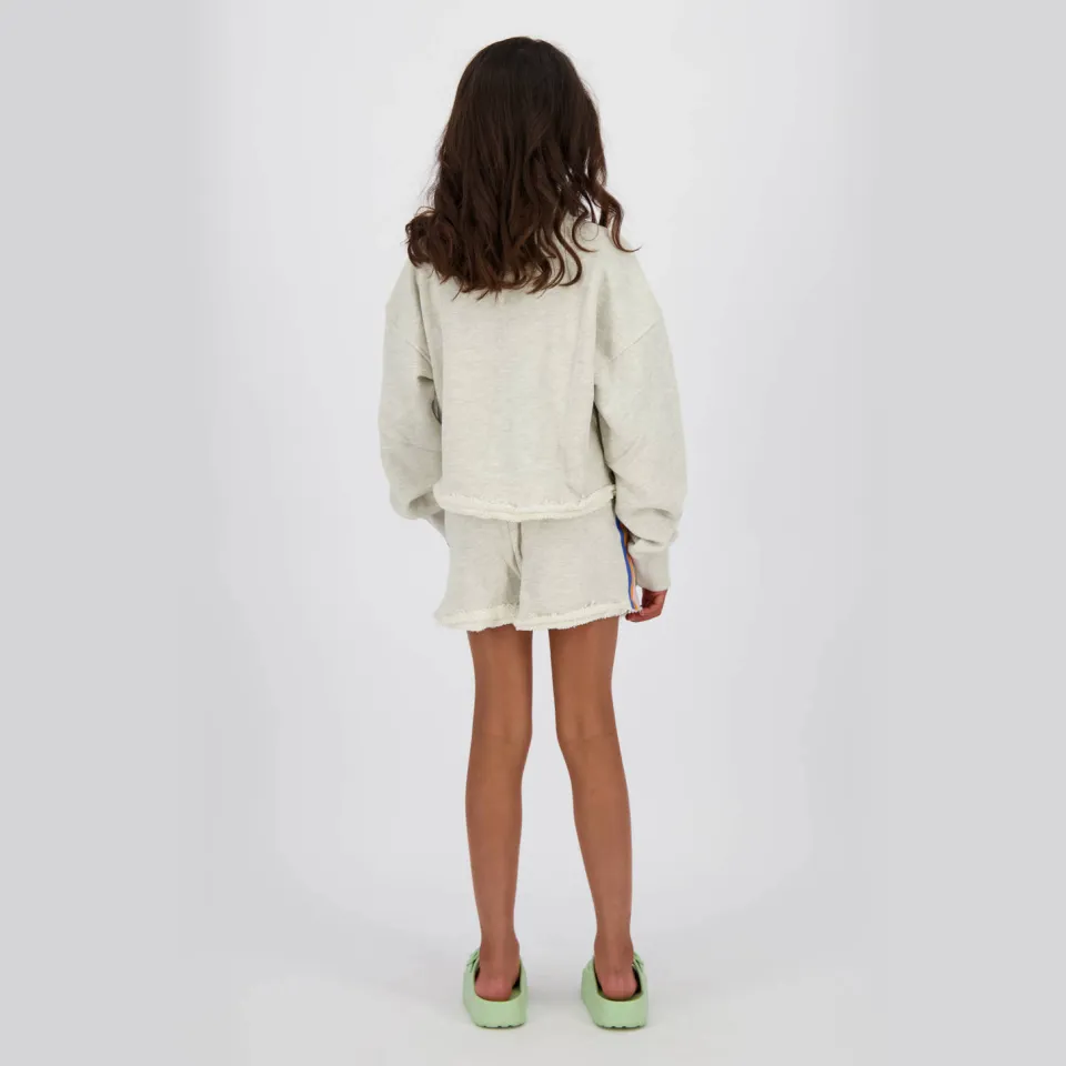 Vingino relaxed sweatshort lichtgrijs melange, foto 5