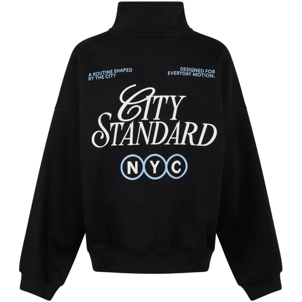 Shoeby sweater met backprint - zwart/wit/blauw, foto 5