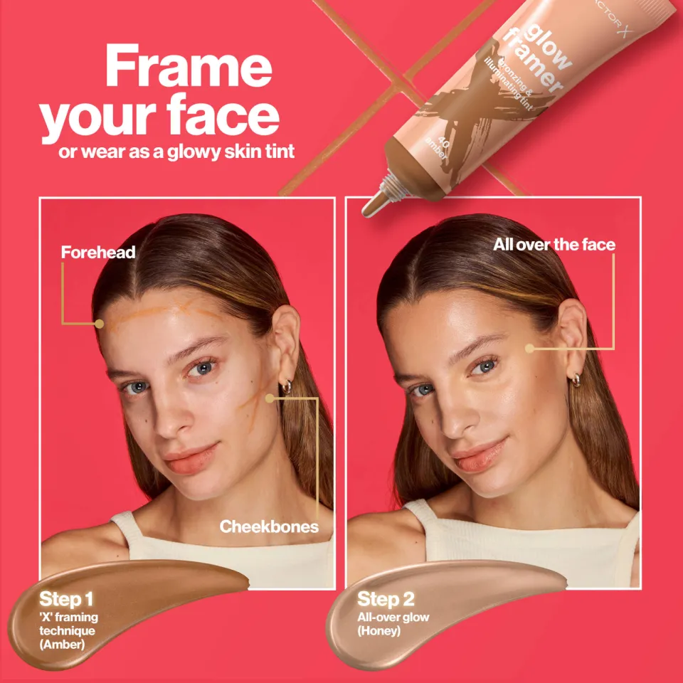 Max Factor Glow Framer bronzer en highlighter 020 Honey, foto 5