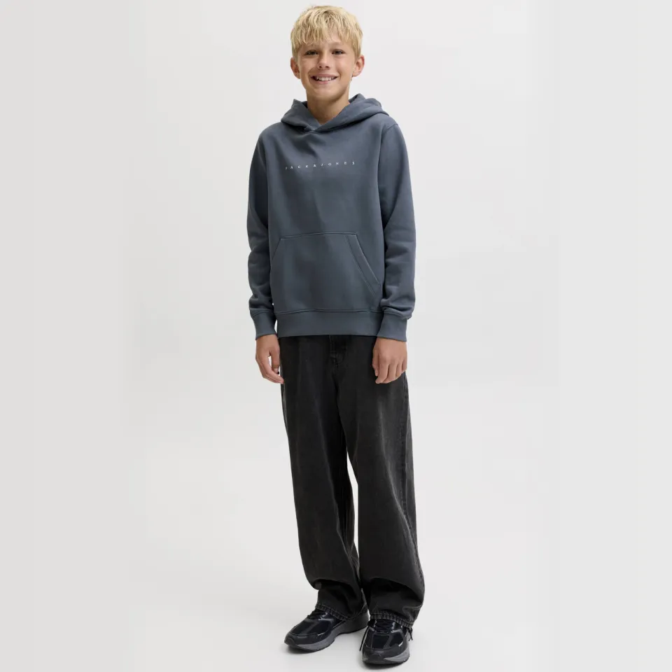 Jack & Jones JUNIOR hoodie met tekst - antraciet, foto 3