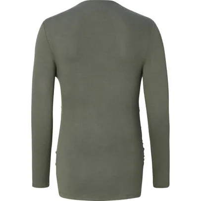 Noppies Rosa zwangerschaps- en voedingslongsleeve olijfgroen, foto 2