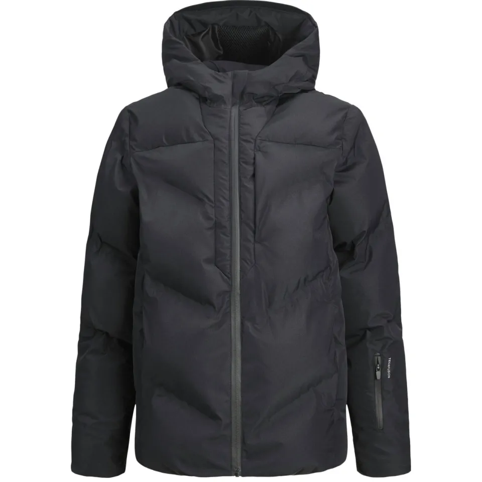 Jack & Jones Junior quilted winterjas zwart, foto 2