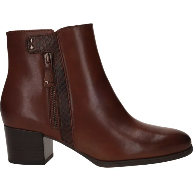 Tamaris enkellaarsjes cognac