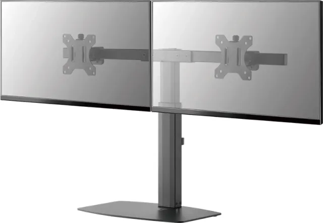 Act AC8332 dubbele monitorsteun op voet zwart