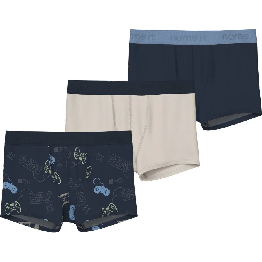 NAME IT boxershort donkerblauw/ecru, foto 3